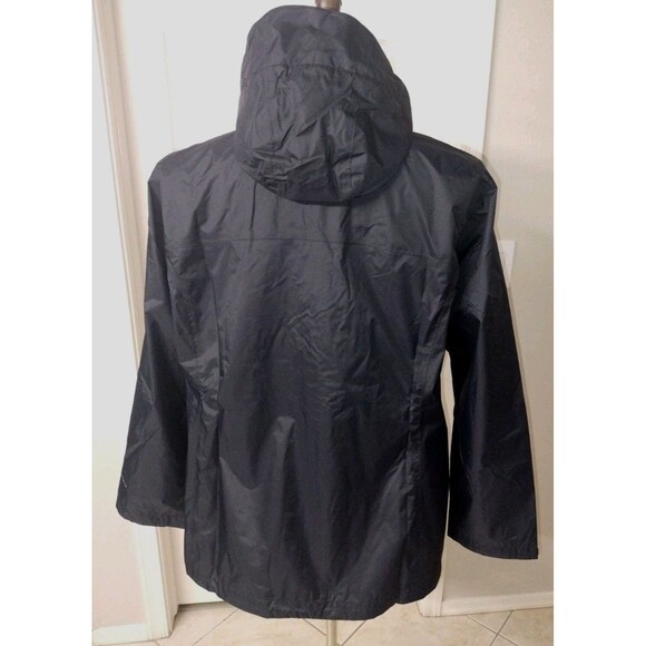 Columbia Black Jacket Women's 2X Switchback III Full Zip Hooded Rain Windbreaker - Picture 2 of 8